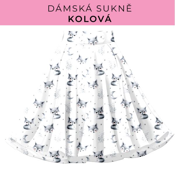 DÁMSKÝ střih - Kolová sukně