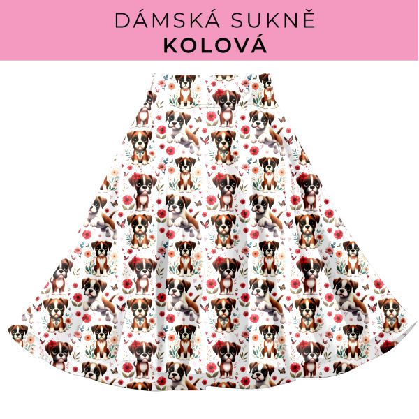 DÁMSKÝ střih - Kolová sukně