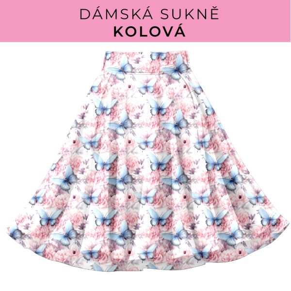 DÁMSKÝ střih - Kolová sukně
