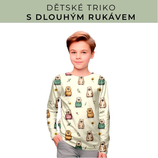 DĚTSKÝ střih - triko dlouhý rukáv