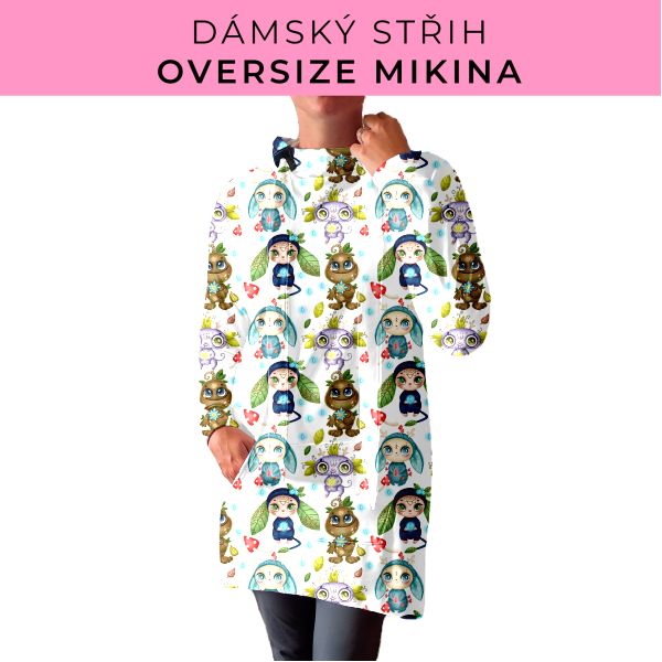 DÁMSKÝ střih - Oversize mikina