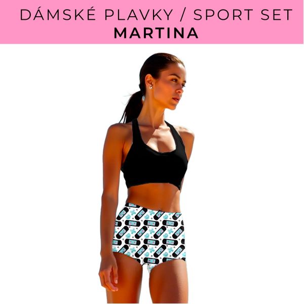 Dámský střih - plavky / sportovní set Martina