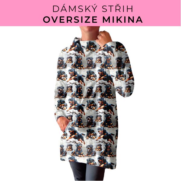 DÁMSKÝ střih - Oversize mikina