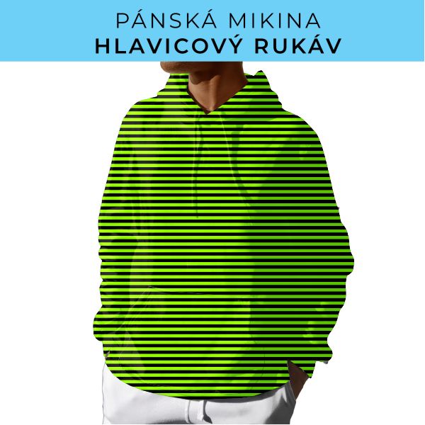 PÁNSKÝ střih - mikina s kapucí
