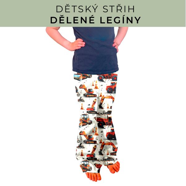 Dětský střih - Dělené legíny
