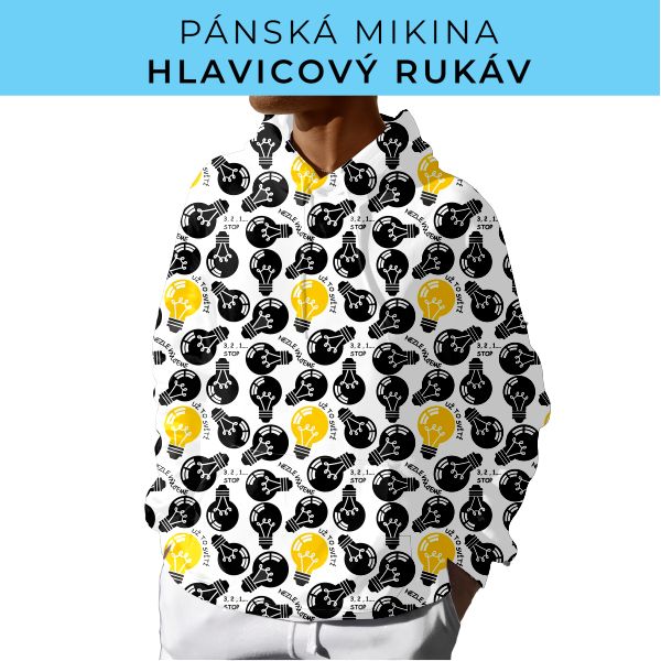 PÁNSKÝ střih - mikina s kapucí