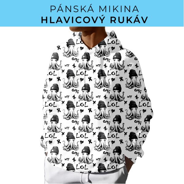 PÁNSKÝ střih - mikina s kapucí