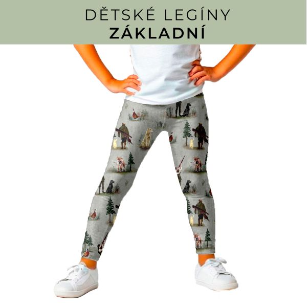 DĚTSKÝ střih - legíny základní