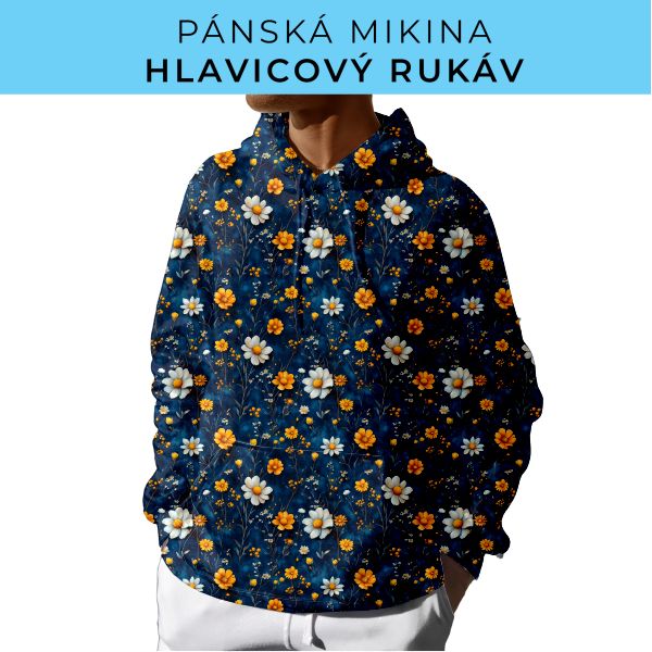 PÁNSKÝ střih - mikina s kapucí