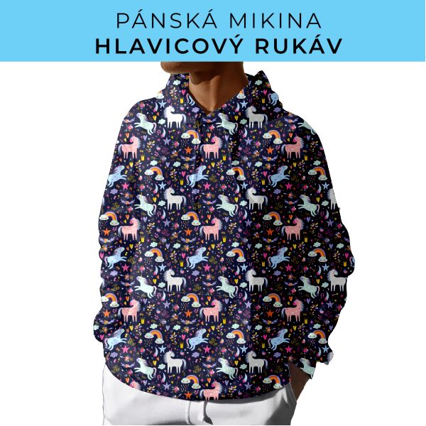 PÁNSKÝ střih - mikina s kapucí