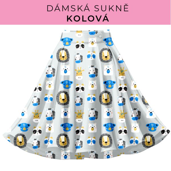 DÁMSKÝ střih - Kolová sukně
