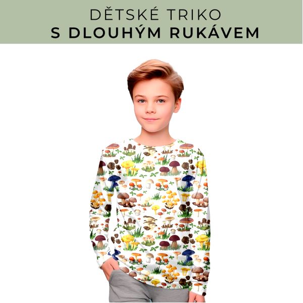 DĚTSKÝ střih - triko dlouhý rukáv
