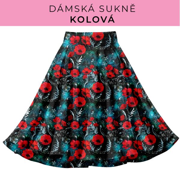 DÁMSKÝ střih - Kolová sukně