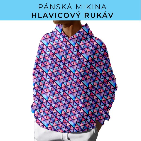PÁNSKÝ střih - mikina s kapucí