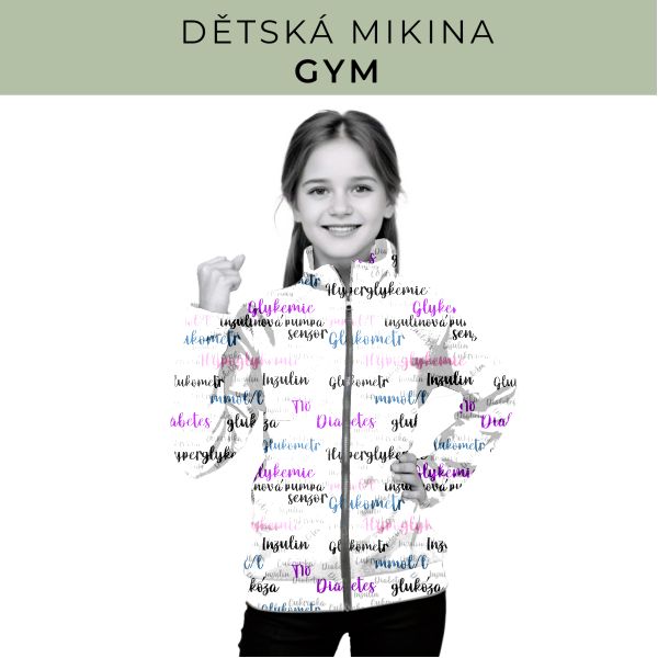 Dětská střih - mikina GYM