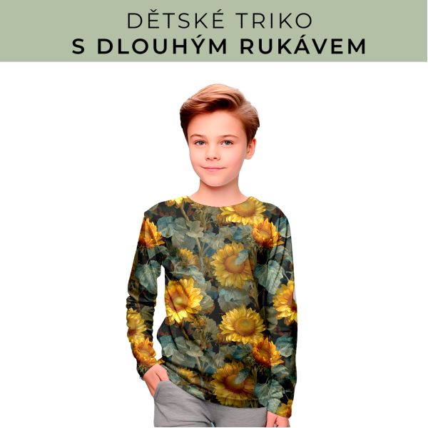 DĚTSKÝ střih - triko dlouhý rukáv