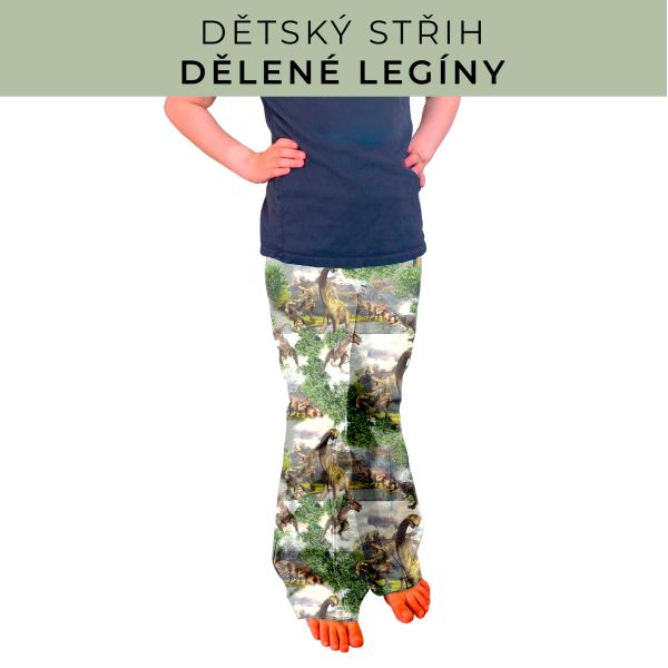 Dětský střih - Dělené legíny