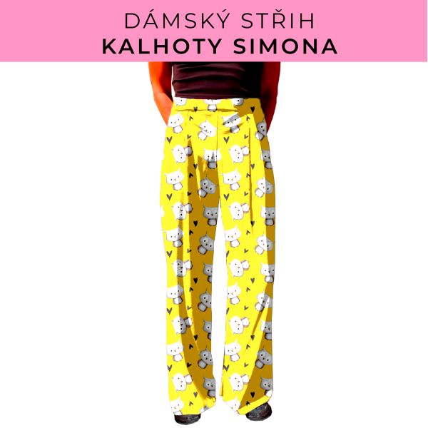 Dámský střih - kalhoty Simona