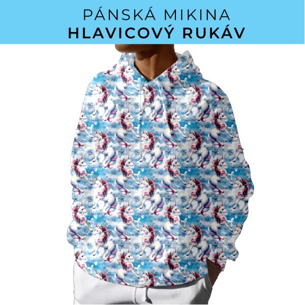 PÁNSKÝ střih - mikina s kapucí