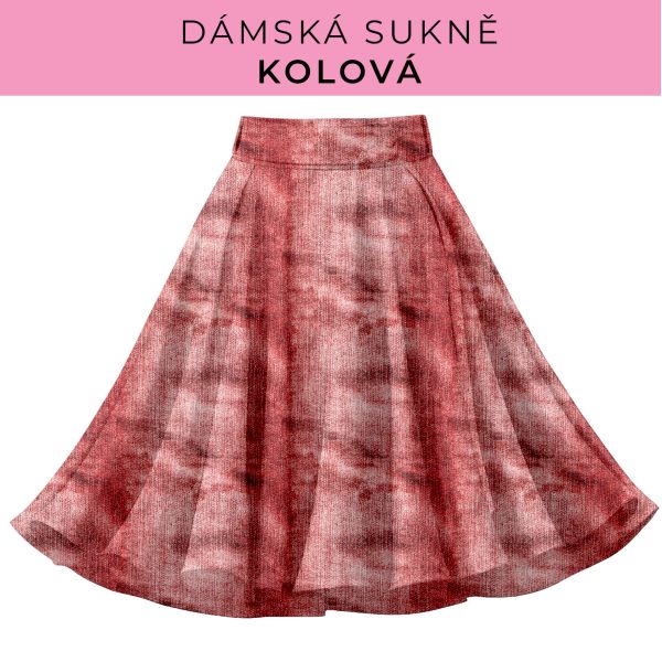 DÁMSKÝ střih - Kolová sukně