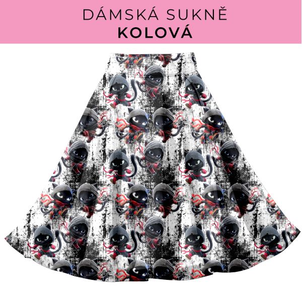 DÁMSKÝ střih - Kolová sukně