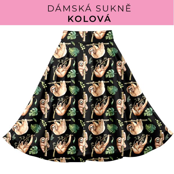 DÁMSKÝ střih - Kolová sukně