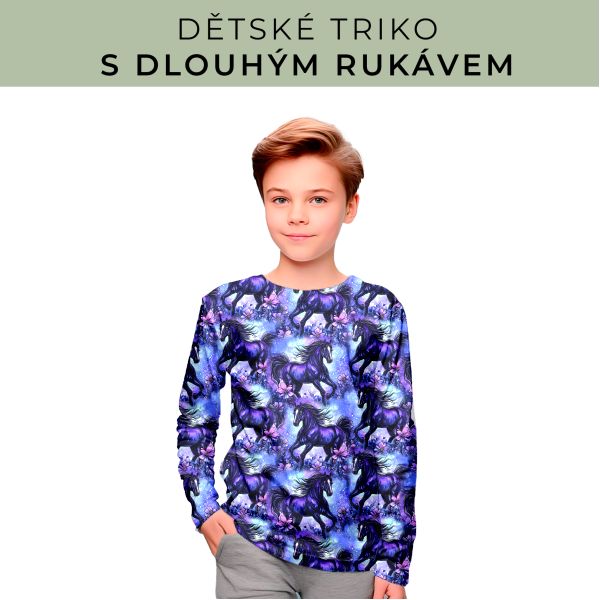 DĚTSKÝ střih - triko dlouhý rukáv