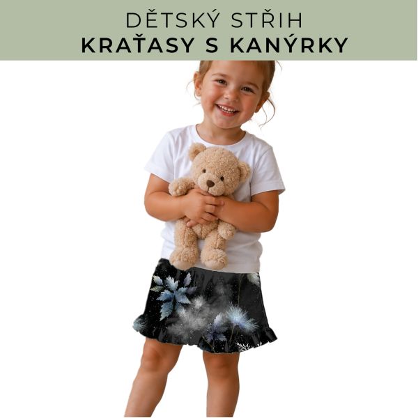 Dětský střih - Kraťásky s kanýrkem