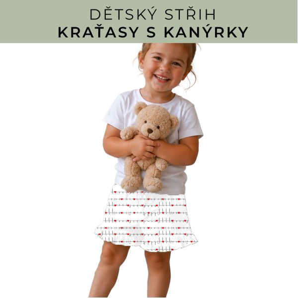 Dětský střih - Kraťásky s kanýrkem