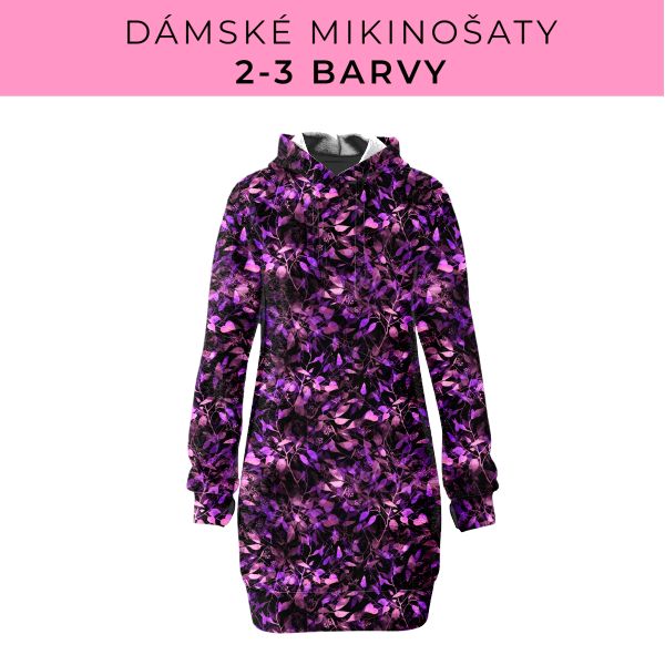 DÁMSKÝ střih - Mikinošaty 2-3 barvy