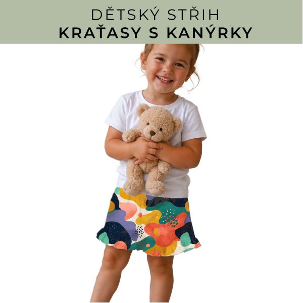 Dětský střih - Kraťásky s kanýrkem