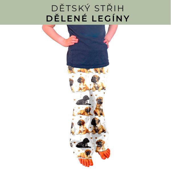 Dětský střih - Dělené legíny