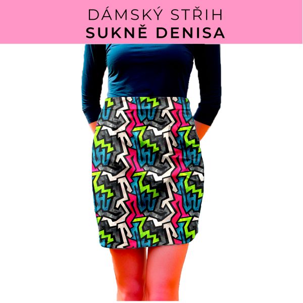 Dámský střih - Dámská sukně Denisa
