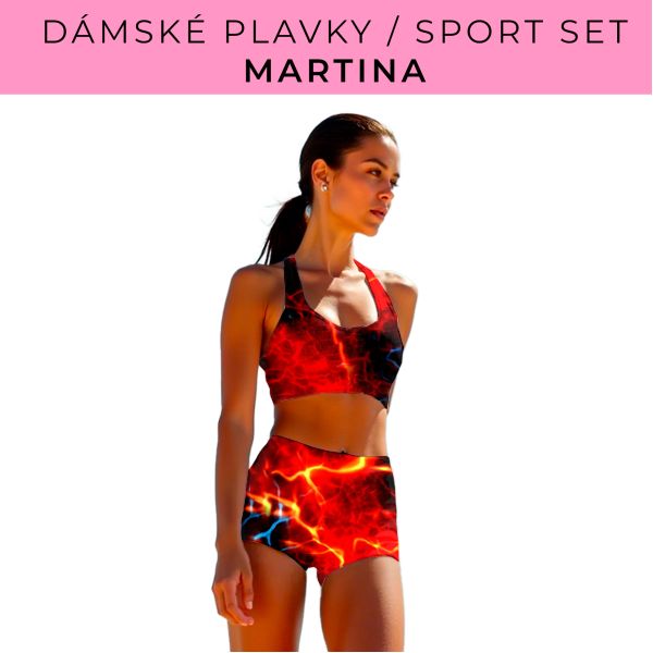 Dámský střih - plavky / sportovní set Martina