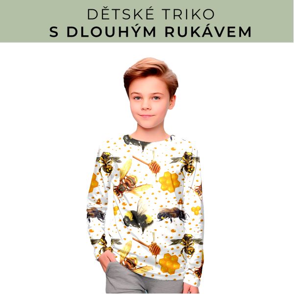 DĚTSKÝ střih - triko dlouhý rukáv