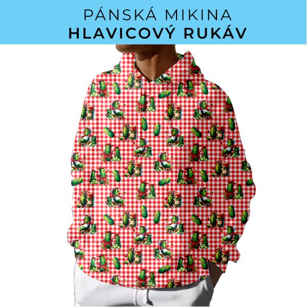 PÁNSKÝ střih - mikina s kapucí