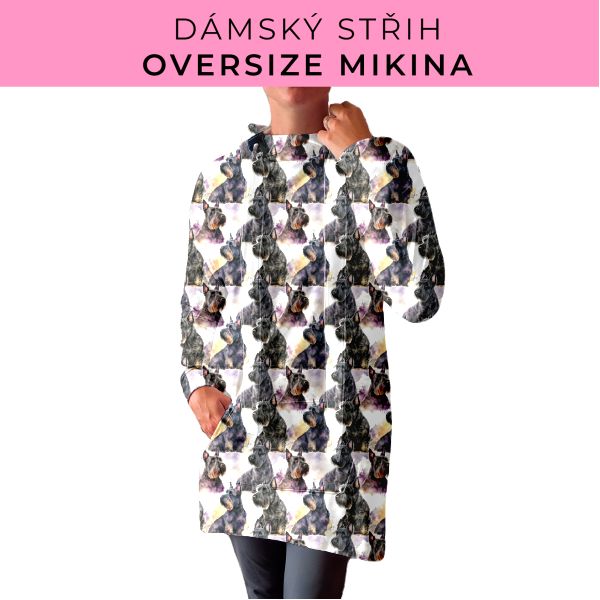DÁMSKÝ střih - Oversize mikina