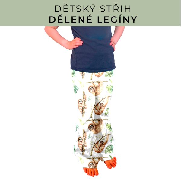 Dětský střih - Dělené legíny