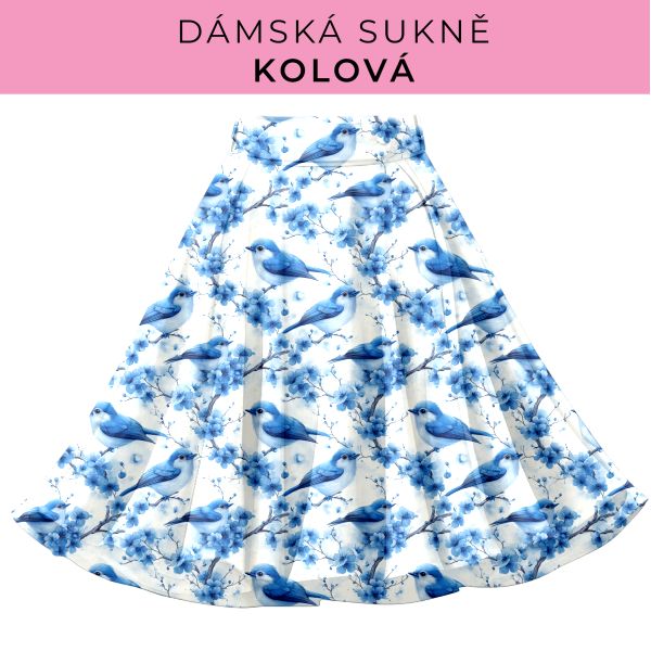 DÁMSKÝ střih - Kolová sukně