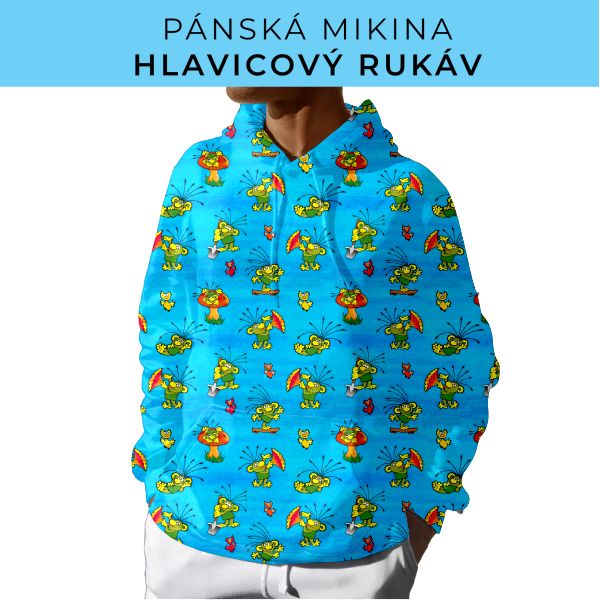 PÁNSKÝ střih - mikina s kapucí