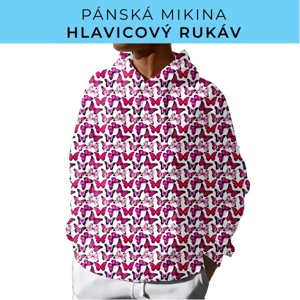 PÁNSKÝ střih - mikina s kapucí