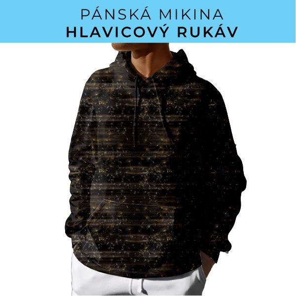 PÁNSKÝ střih - mikina s kapucí