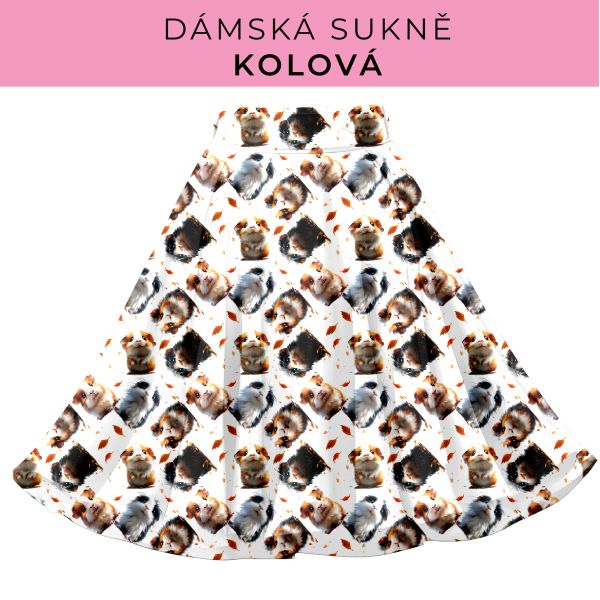 DÁMSKÝ střih - Kolová sukně