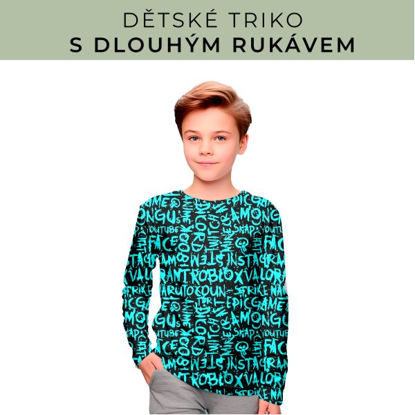 DĚTSKÝ střih - triko dlouhý rukáv