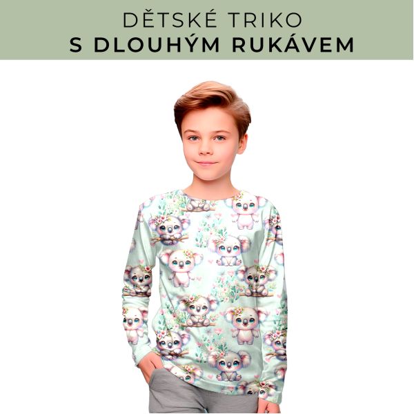 DĚTSKÝ střih - triko dlouhý rukáv