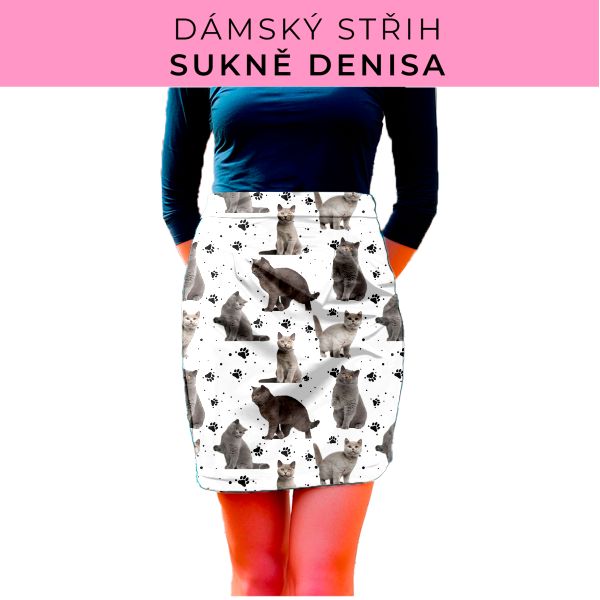 Dámský střih - Dámská sukně Denisa