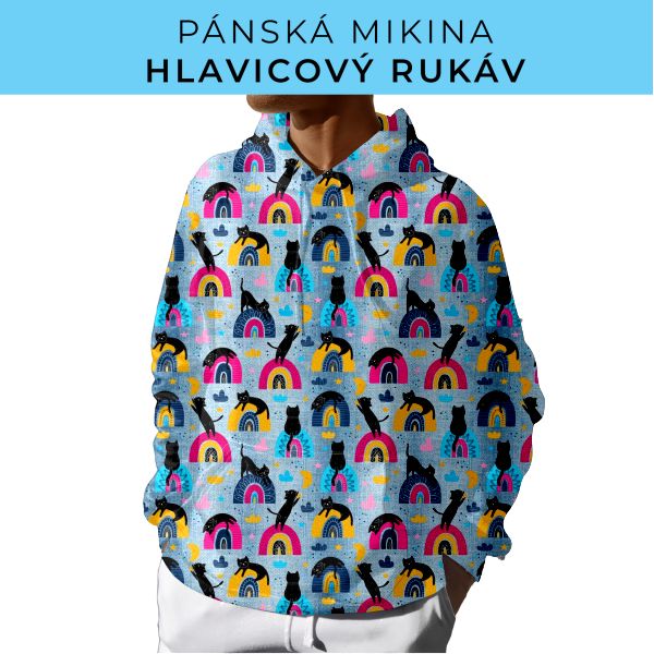 PÁNSKÝ střih - mikina s kapucí