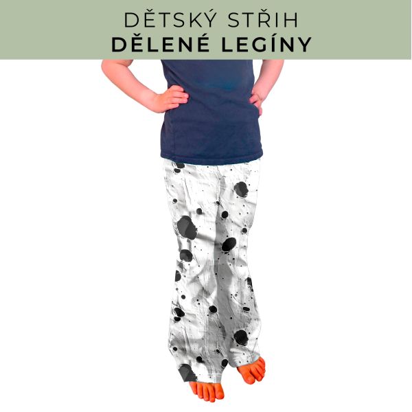 Dětský střih - Dělené legíny
