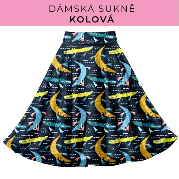 DÁMSKÝ střih - Kolová sukně