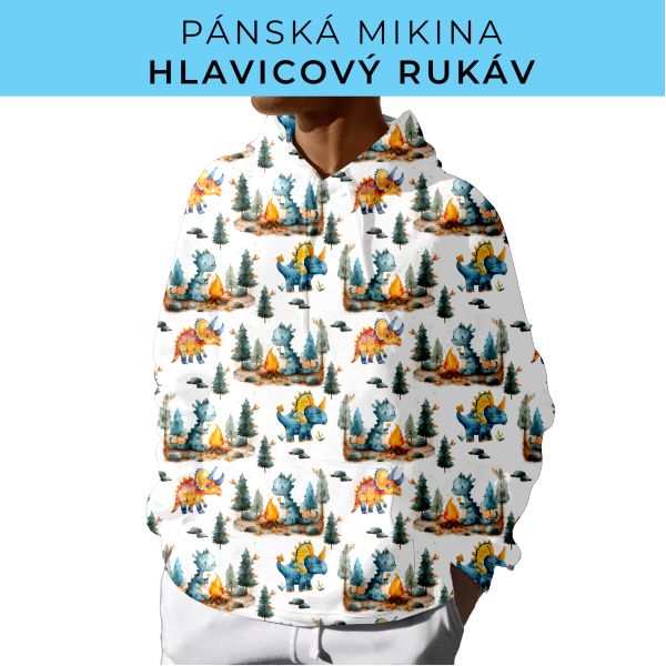 PÁNSKÝ střih - mikina s kapucí
